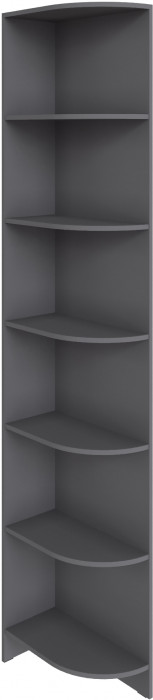 Угловое завершение Мадрид (0,25) радиусное, Графит серый