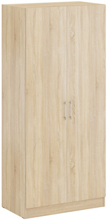 Кровать с ящиками 1800 + Шкаф 2-х створчатый Стандарт, цвет дуб сонома, ШхГхВ 183,5х203,5х70 + 90х52х200 см., сп.м. 1800х2000 мм., б/м, основание есть