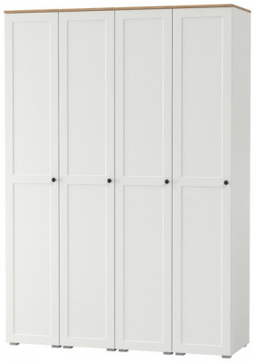 Остин 13.225 Шкаф-пенал 4 шт., цвет белый шагрень/дуб крафт золотой, ШхГхВ 160х54,3х229,6 см., универсальная сборка