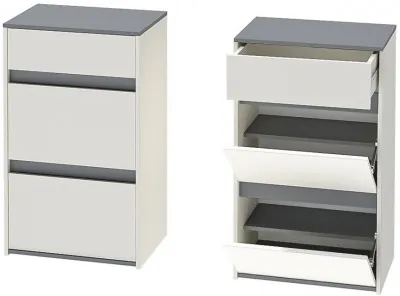 Иннэс 12 Тумба 1 (Графит / Миндаль)