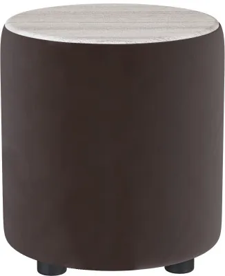 Пуф Пай, коричневый/мдф сандал белый