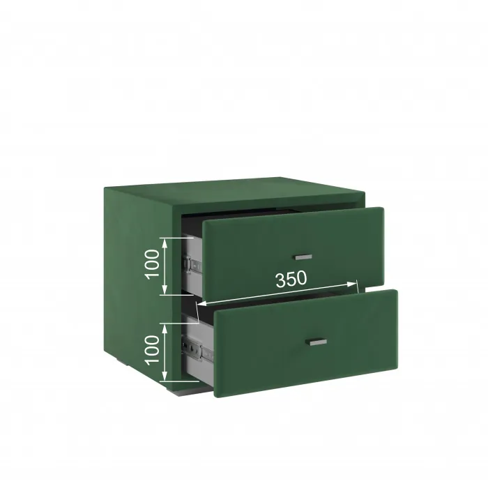 Тумба прикроватная интерьерная изумруд