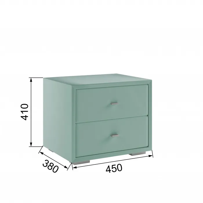 Тумба прикроватная интерьерная мятный