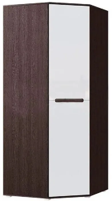 Ким Шкаф угловой (Сонома / Белый глянец)