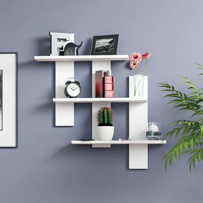 Полка СВК-5, цвет белый, ШхГхВ 84х13,6х88 см.