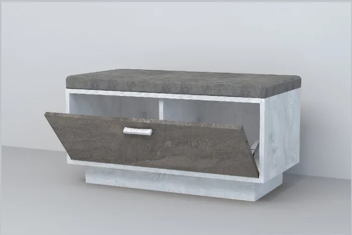 Эго Обувница ОБ-1 ПД (Камень Темный/Дуб Крафт Золотой)