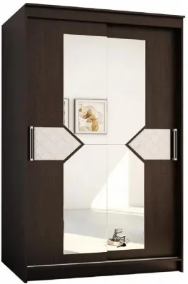 Николь Шкаф-купе 2, Венге/Лиственница светлая