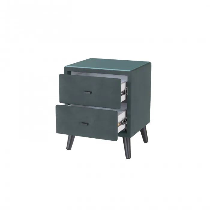 Тумба прикроватная интерьерная Пай серый/мдф бриз