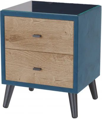 Тумба прикроватная интерьерная Ланс атлантида/мдф дуб канадский