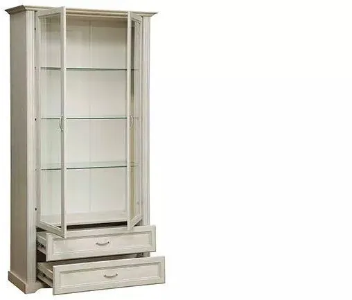 Шкаф комбинированный Сохо 32.05 бетон белый/бетон патина