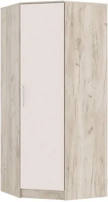 Шкаф угловой для одежды Мартина, Крафт серый/Кашемир