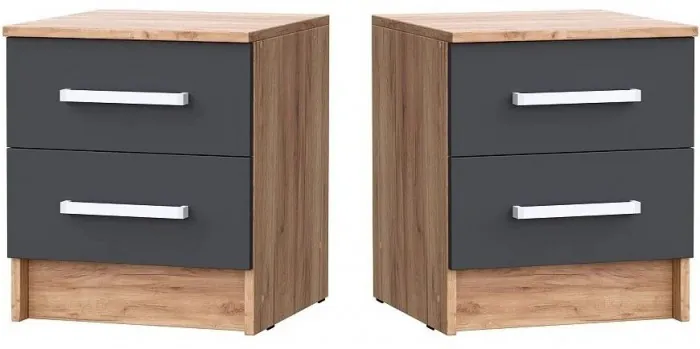 Мартина Тумбы прикроватные (Венге / Белый глянец)