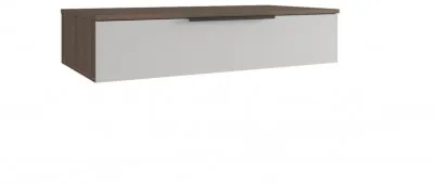 МС Роза Тумба подвесная 900.2, Ройс+ ручка скоба, Орех Франклин карамель/Пудра скин