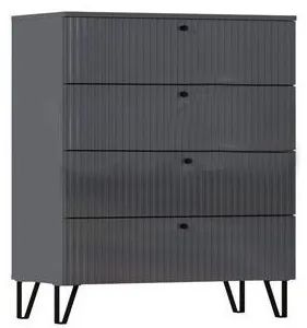 Модульная спальня Оливия (Графит, Графит Софт)