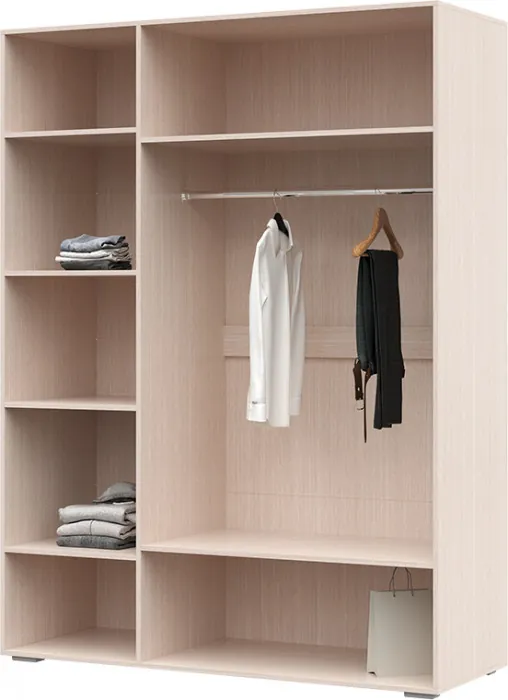 Симба шкаф 3-х створчатый (1500*2000*570) дуб белфорт/белый глянец