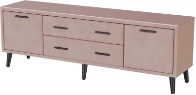 Тумба ТВ интерьерная 1,6 Пай пыльная роза/мдф пудра