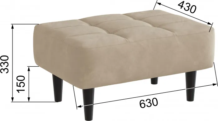 Пуф Корк бежевый