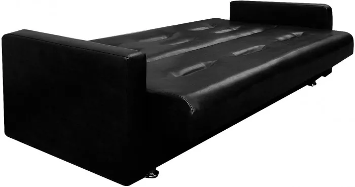 Диван-книжка Аккорд 120х190, экокожа черный