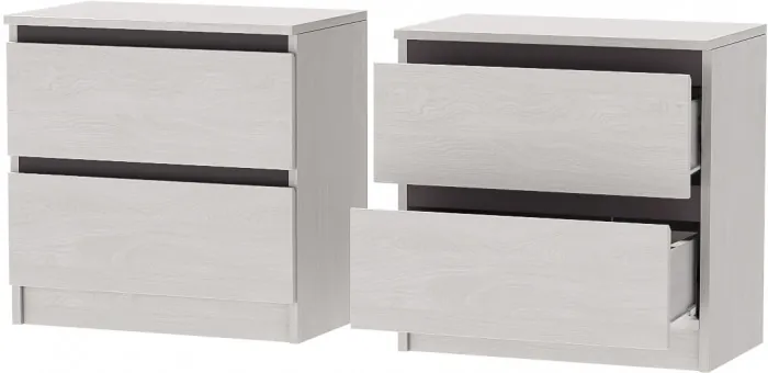 Модульная спальня Кэт-1, набор 2, Ясень Анкор Светлый/Графит