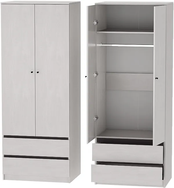 Модульная спальня Кэт-1, набор 2, Ясень Анкор Светлый/Графит