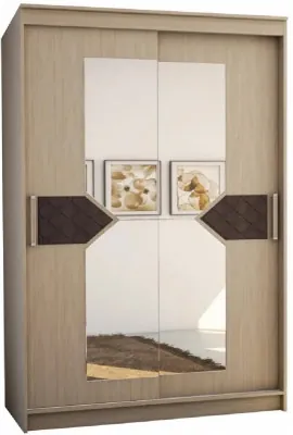 Николь Шкаф-купе 2, Ясень Шимо/Лиственница темная