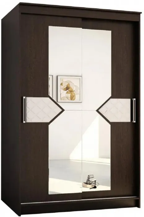 Николь Шкаф-купе 2, Ясень Шимо/Лиственница темная