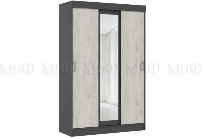 Басямиф Шкаф-купе (Венге / дуб беленый)