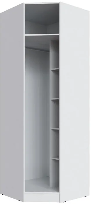 Шкаф угловой Мадрид угол скос, Белый