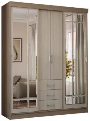 Шкаф-купе Маэстро (Ясень шимо темный / светлый)