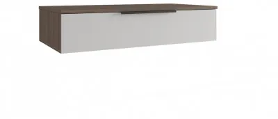 МС Роза Тумба подвесная (Ройс)+ ручка скоба (Орех Франклин карамель/Белый Софт)