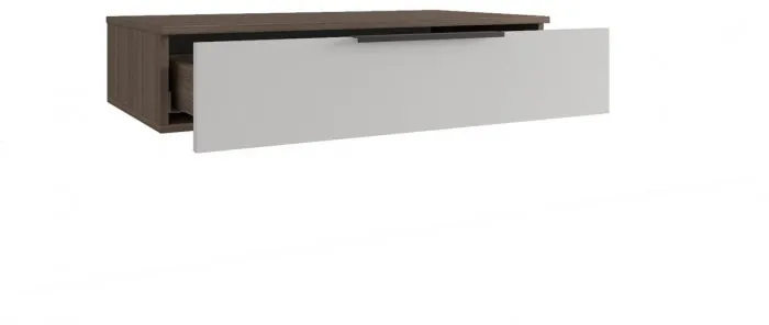 МС Роза Тумба подвесная (Ройс)+ ручка скоба (Орех Франклин карамель/Белый Софт)