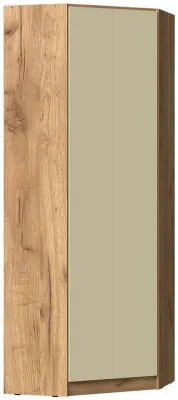 Челси Color Шкаф угловой (Слоновая кость/Дуб крафт)