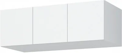 Лион АН-02 Антресоль 1200 (1200х400х550) Белый/Белый