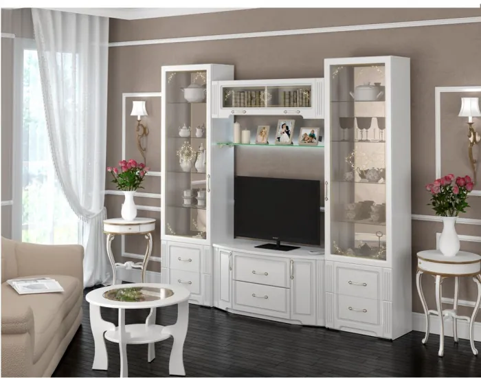 Полка стеклянная Виктория 38