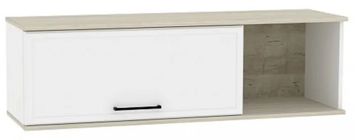 Шкаф навесной Аурелио 15, Белый, Блеквуд Сатиновый