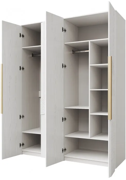 Модульная спальня "Монтиз" - Белый текстурный/Корунд джелато