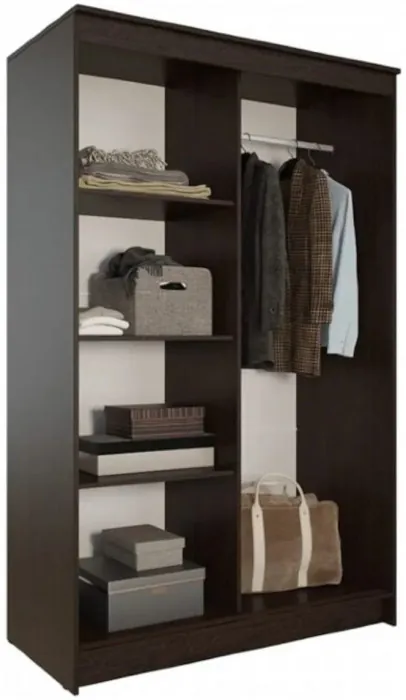 Элегант Шкаф-купе 6, Ясень шимо темный/светлый