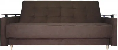 Диван-книжка София, сп.м. 126х186, велюр коричневый