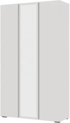 Хелен ШК 02 Шкаф 3х створчатый с зеркалом (1,200х2,100х0,460) белый/белый