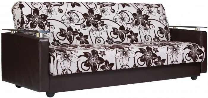 Диван-книжка Лидер 140х190, ППУ, рогожка/экокожа