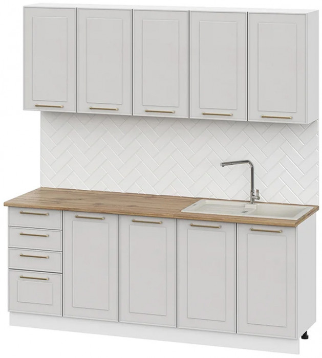 Кухня Милена 2,0м, Белый