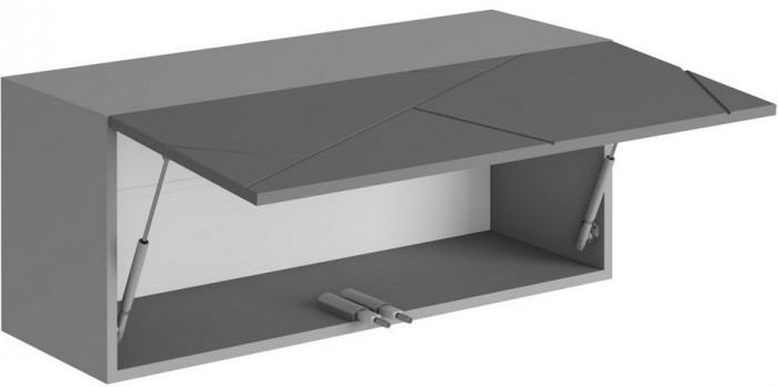 Модульная гостиная Гранж, композиция 1 (Серый шифер/Крафт золотой / Графит софт)