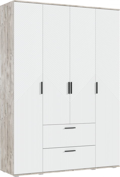 Сильвия Спальня, Браш Вайт/Дуб Юкон