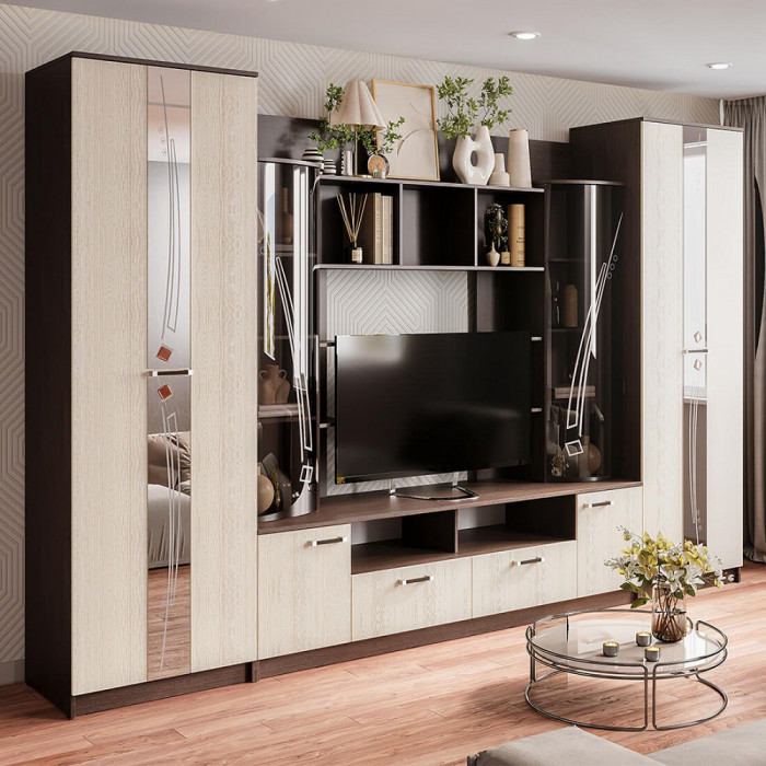 Стенка в гостиную Венеция, венге