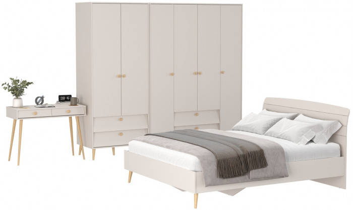 Афина Спальня 21-1600, кашемир серый