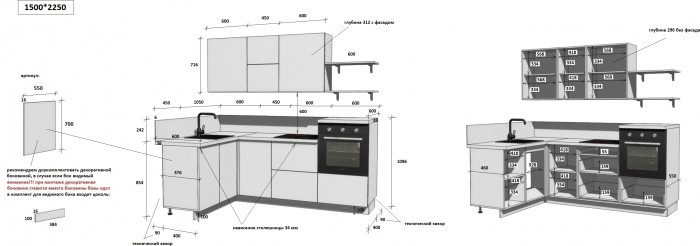 КГ Угловой 1500*2250 (без пм) Эмаль, Олива  Арника РМ в.3