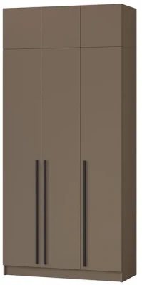 Шкаф Бастион 1500 №1 с антресолью, Молочный шоколад