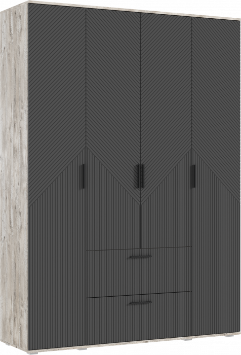 Сильвия Спальня, Браш Графит/Дуб Юкон