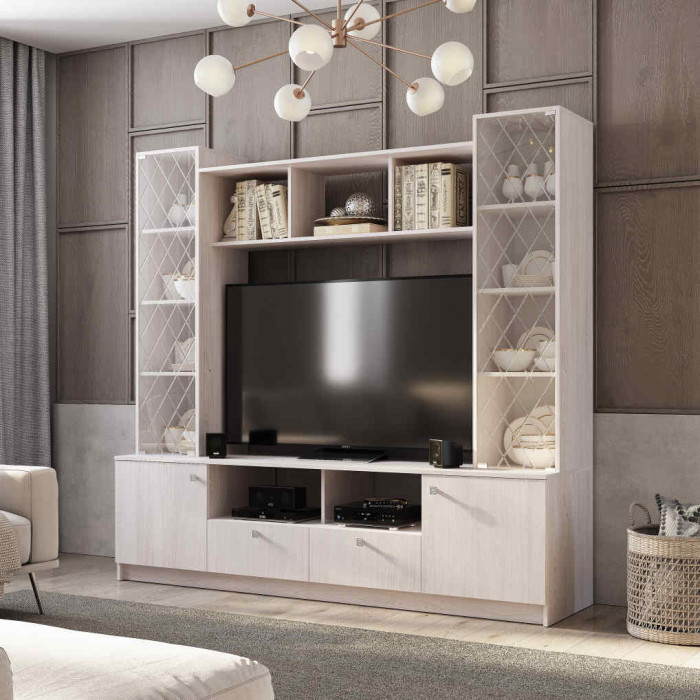 "Зарина" ЦС-01 Центральная секция Ясень белый