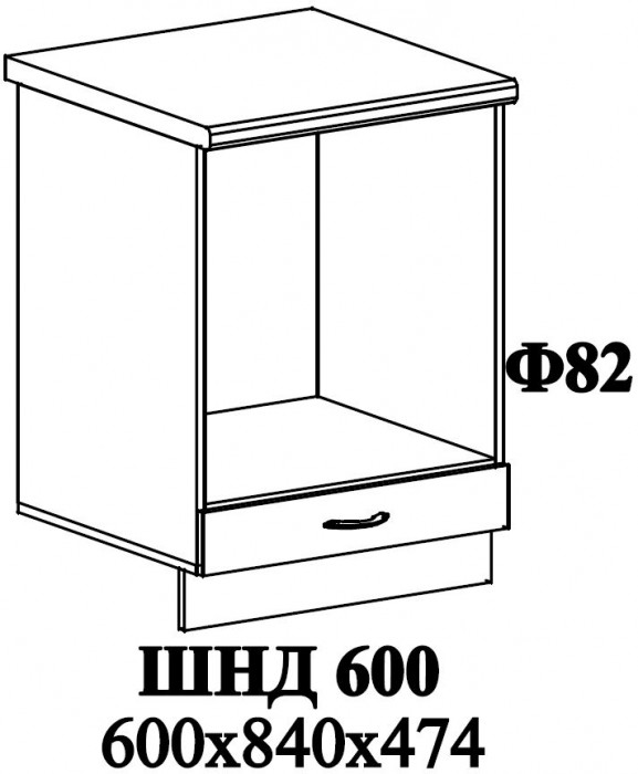 Ф-82 Альфа (ШНД 600) МДФ холст белый